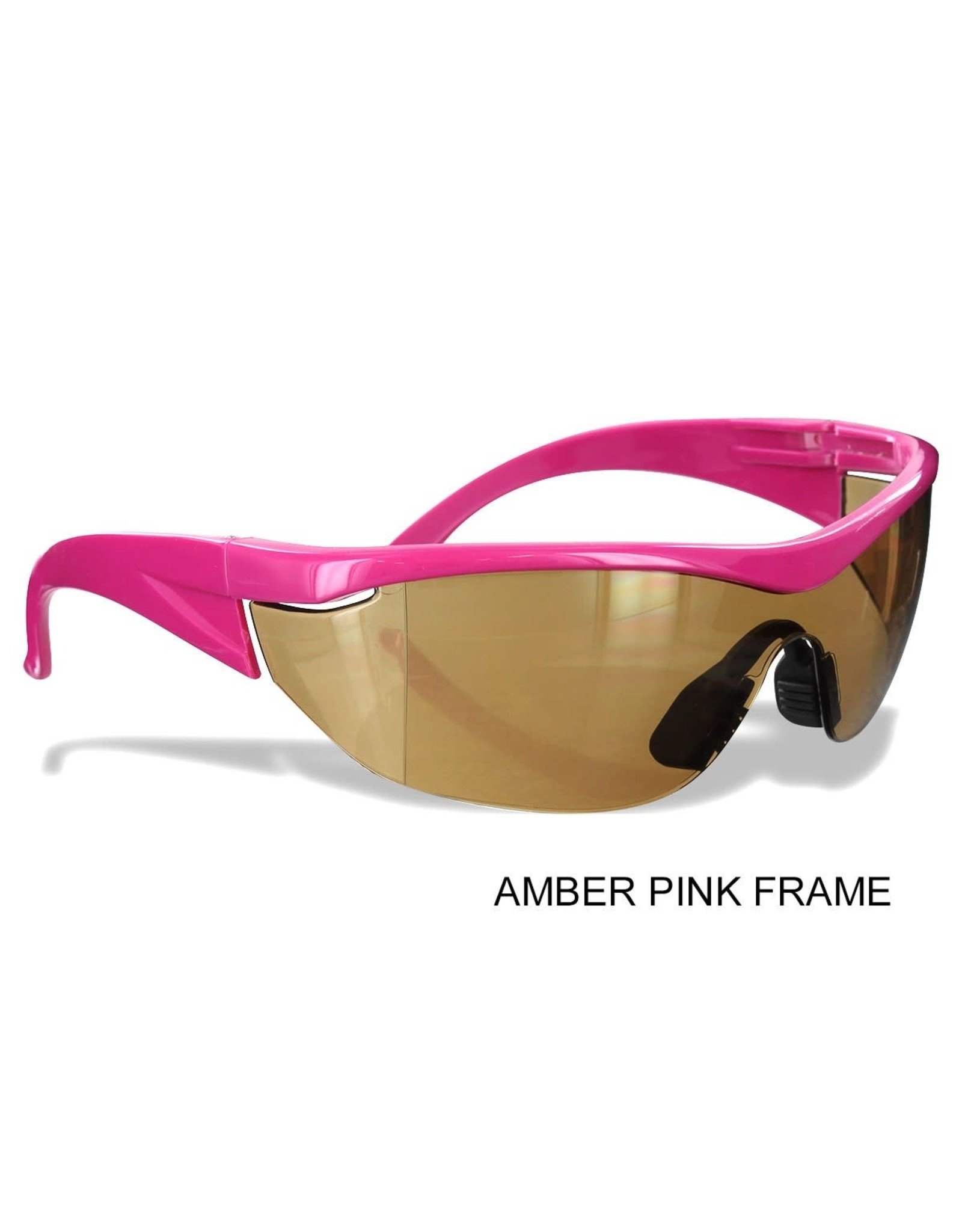 Rugged Blue Diablo Safety Glasses/Pink Amber