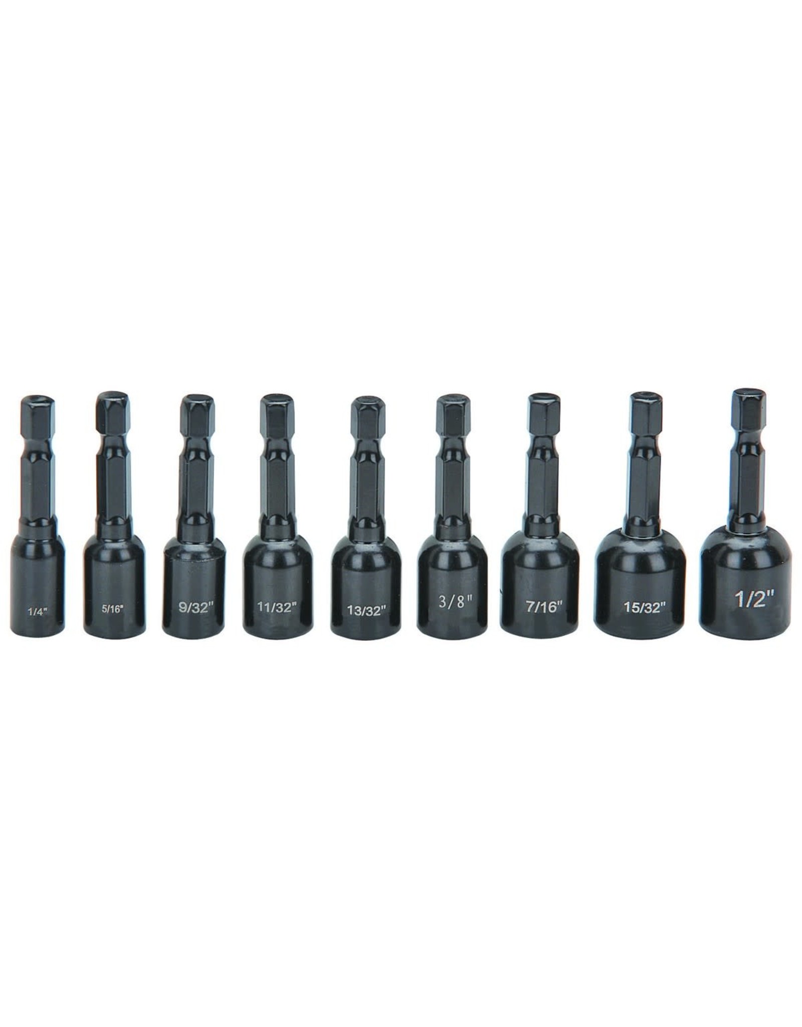 SAE Quick Release Magnetic Nutsetter Set 9 Piece