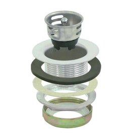 STAINLESS STEEL JUNIOR BASKET STRAINER FITS 1 7/8 TO 2 1/4