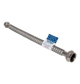 STAINLESS STEEL WATER HEATER CONNECTOR 3/4" X