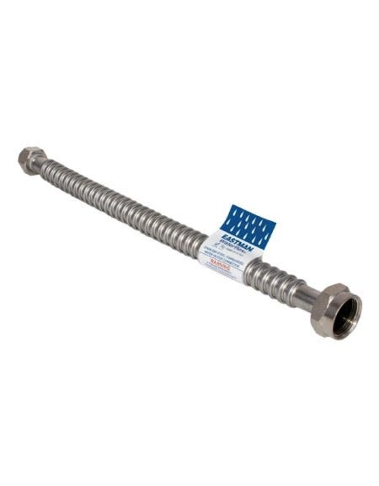 STAINLESS STEEL WATER HEATER CONNECTOR 3/4" X