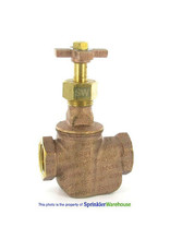 STRAIGHT BRASS VALVE W/CROSS HANDLE