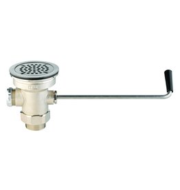 T&S BRASS  Twist Handle Waste Drain Valve