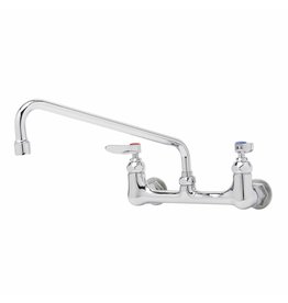 T&S Brass Sink Mixing Faucet w/ 12-Inch Swing Nozzle, Chrome