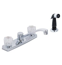 TWO HANDLE KITCHEN FAUCET W/SPRAYER