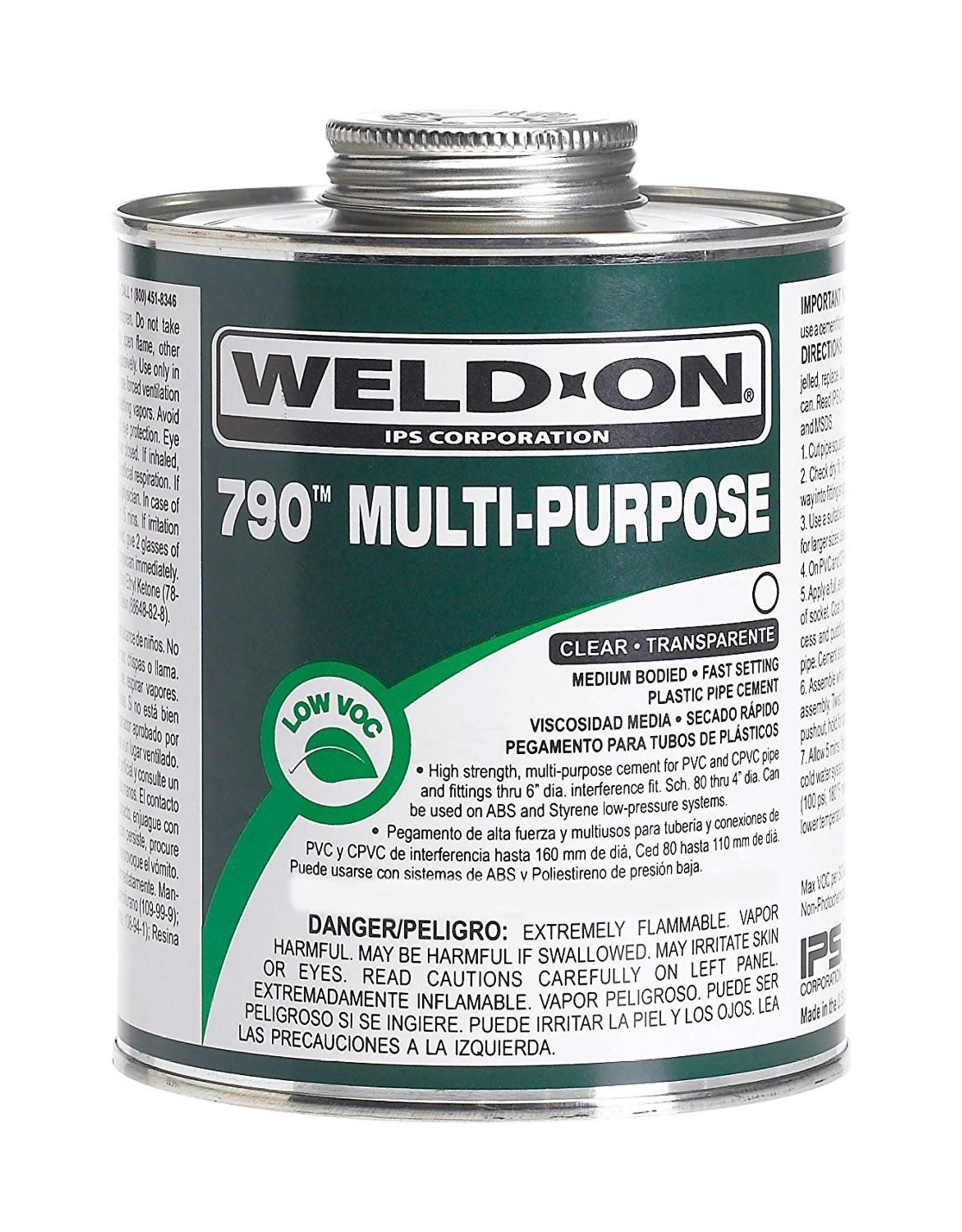 Weld-On 1/2 Pint 790 Multi-Purpose PVC Cement