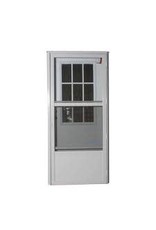 34 X 76 RH RAISED PANEL COMBINATION DOOR W/ COTTAGE WINDOW