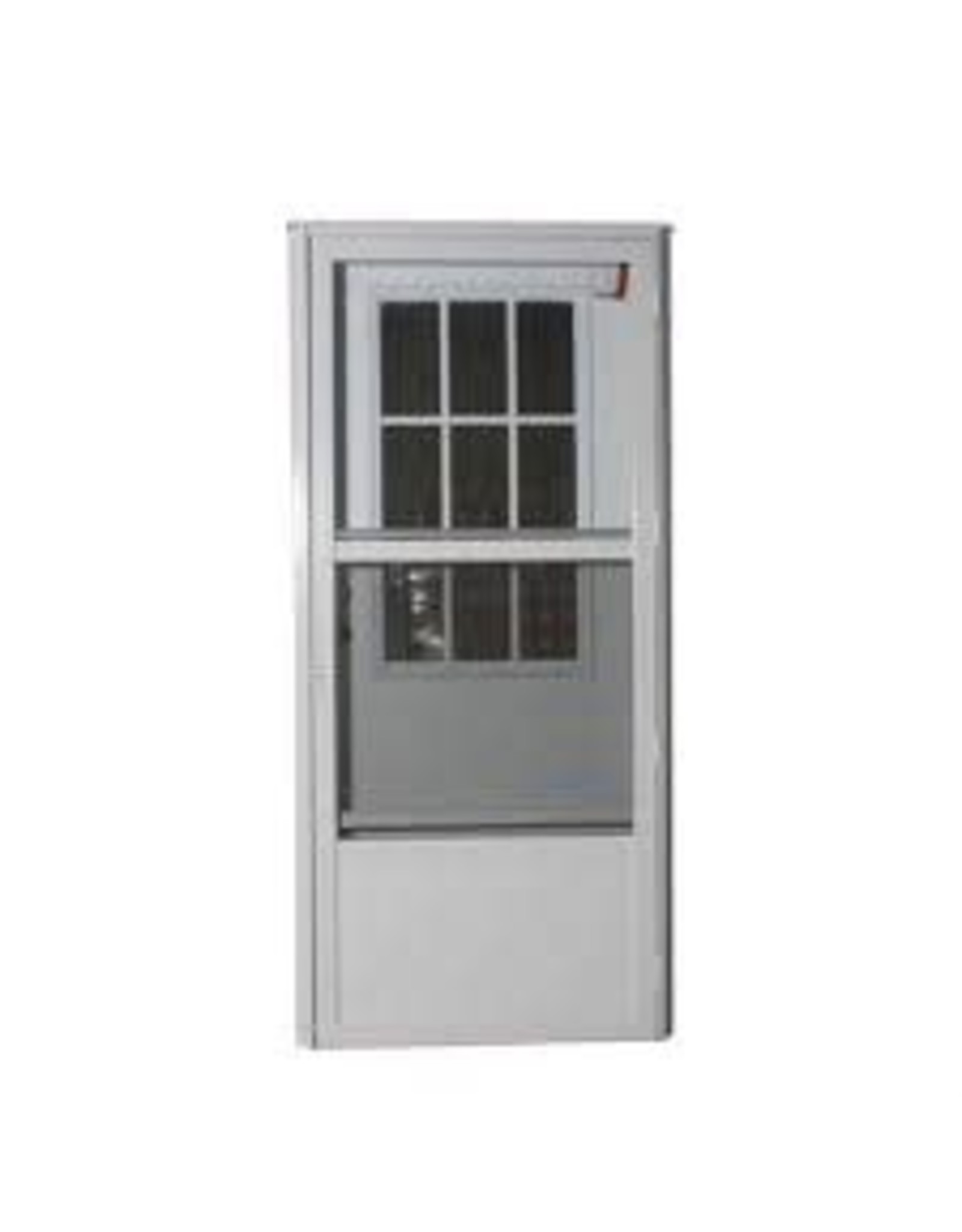 34 X 76 RH RAISED PANEL COMBINATION DOOR W/ COTTAGE WINDOW