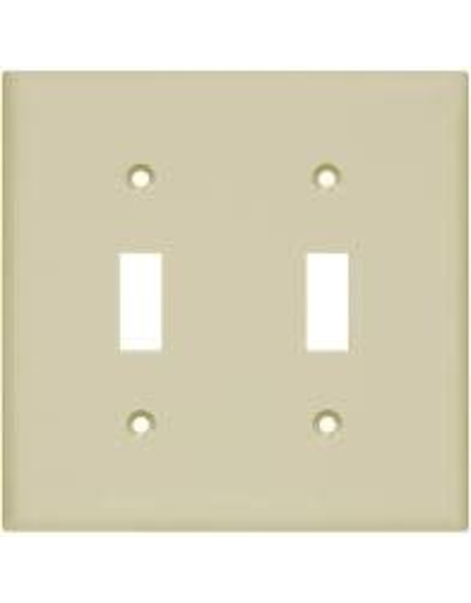 SWITCH PLATE 2 GANG IVORY