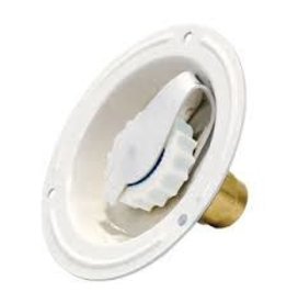 RECESSED WATER INLET WHT