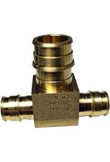 PRO PEX BRASS TEE 1/2" X 1/2" X 3/4" TEE
