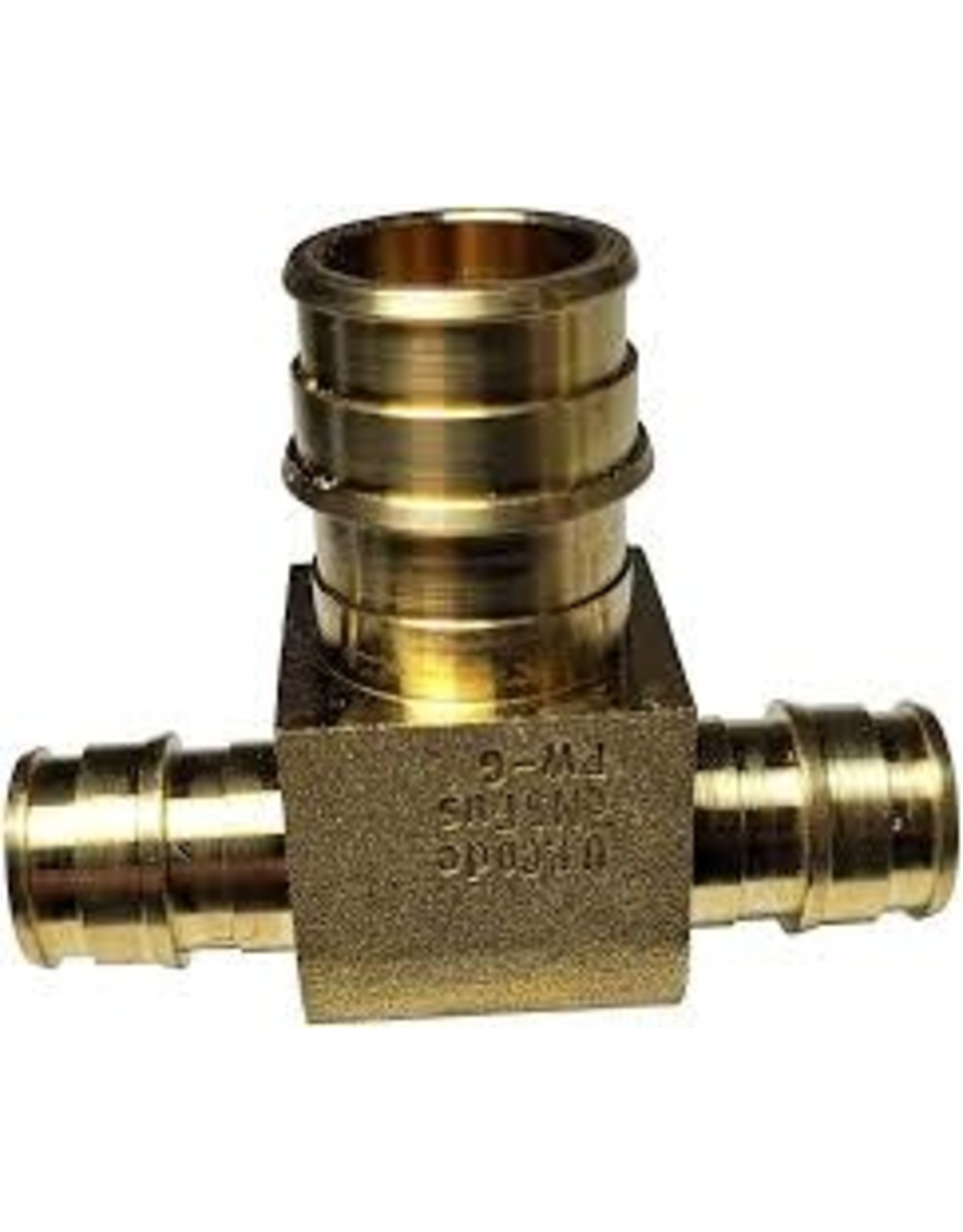 PRO PEX BRASS TEE 1/2" X 1/2" X 3/4" TEE