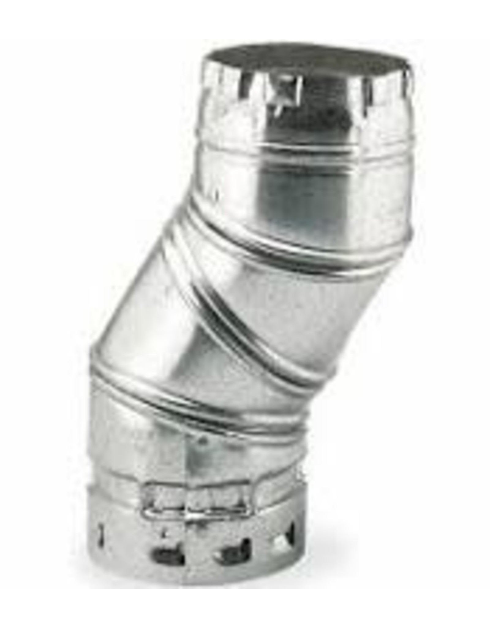 DOUBLE WALL 3" ADJUSTABLE ELBOW