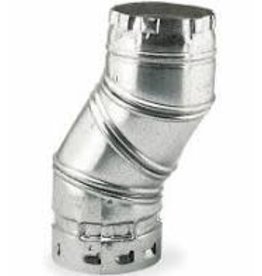 DOUBLE WALL 3" ADJUSTABLE ELBOW