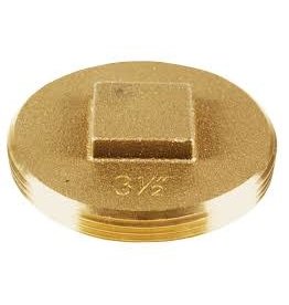 3 1/2" BRASS COUNTERSUNK PLUG