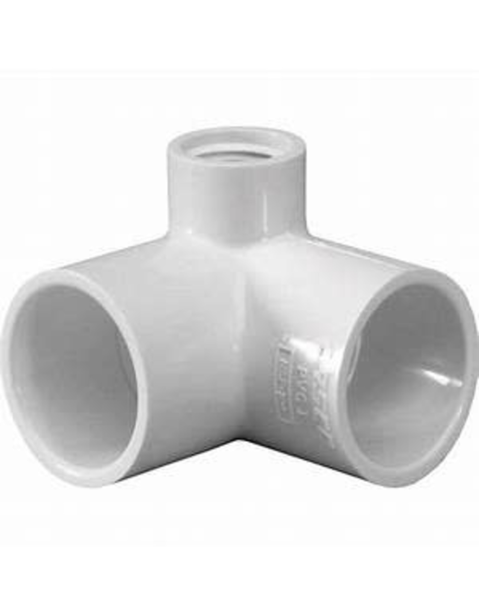 90-Degree PVC Sch 40 Side Outlet Elbow 1S X 1S X 3/4FIP