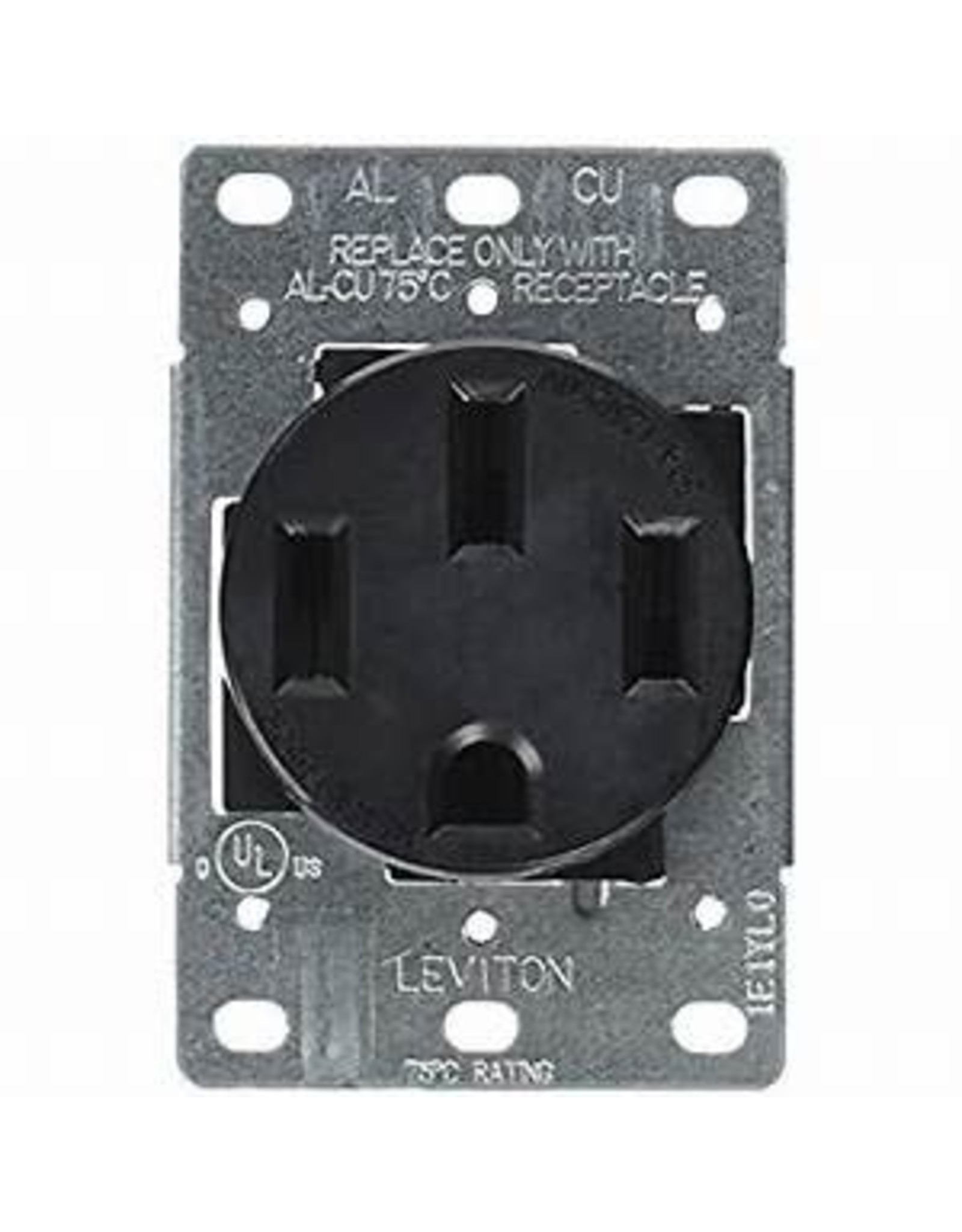 Leviton  50 Amp, 125/250V, Nema 14-50R, 3P, 4W, Flush Mounting Receptacle