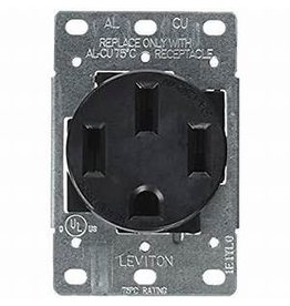 Leviton  50 Amp, 125/250V, Nema 14-50R, 3P, 4W, Flush Mounting Receptacle