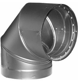 DOUBLE WALL 6" ADJUSTABLE ELBOW