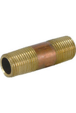 1 1/4" BRASS NIPPLE 4"