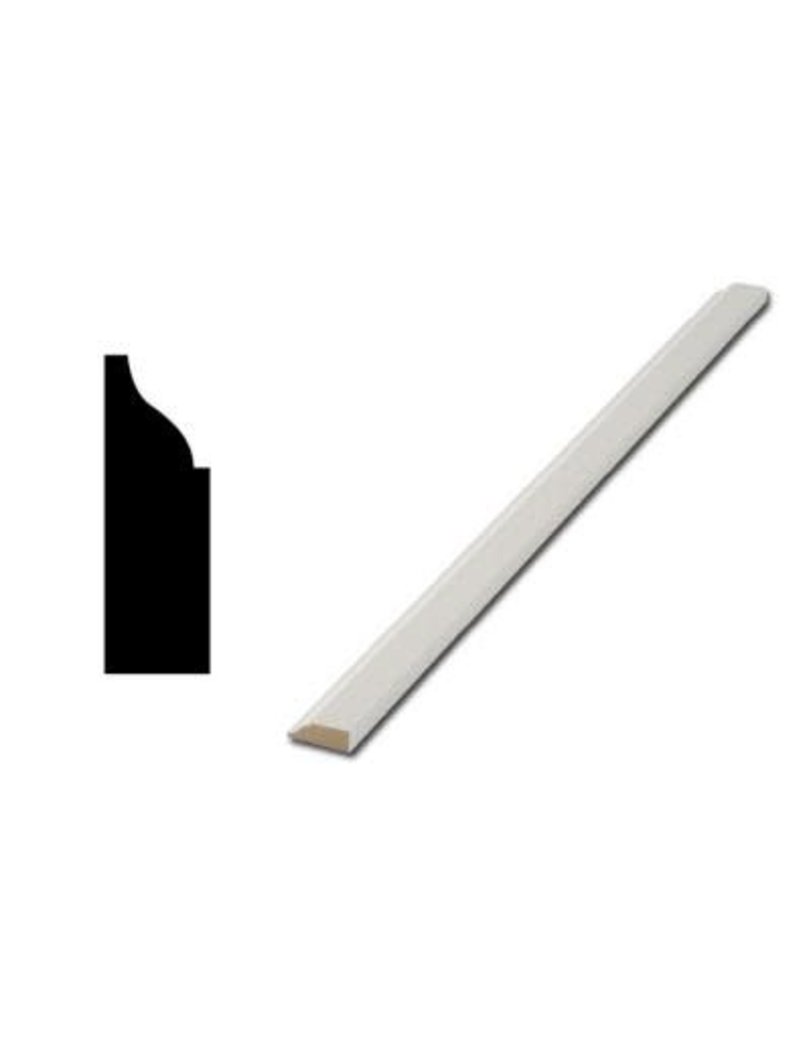 1/2" X 1/2" DOOR STOP 8' WHITE