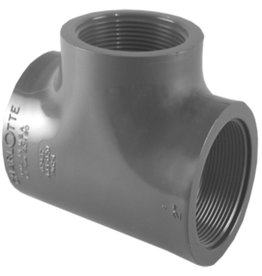 4" SCH 80 PVC THREADED TEE