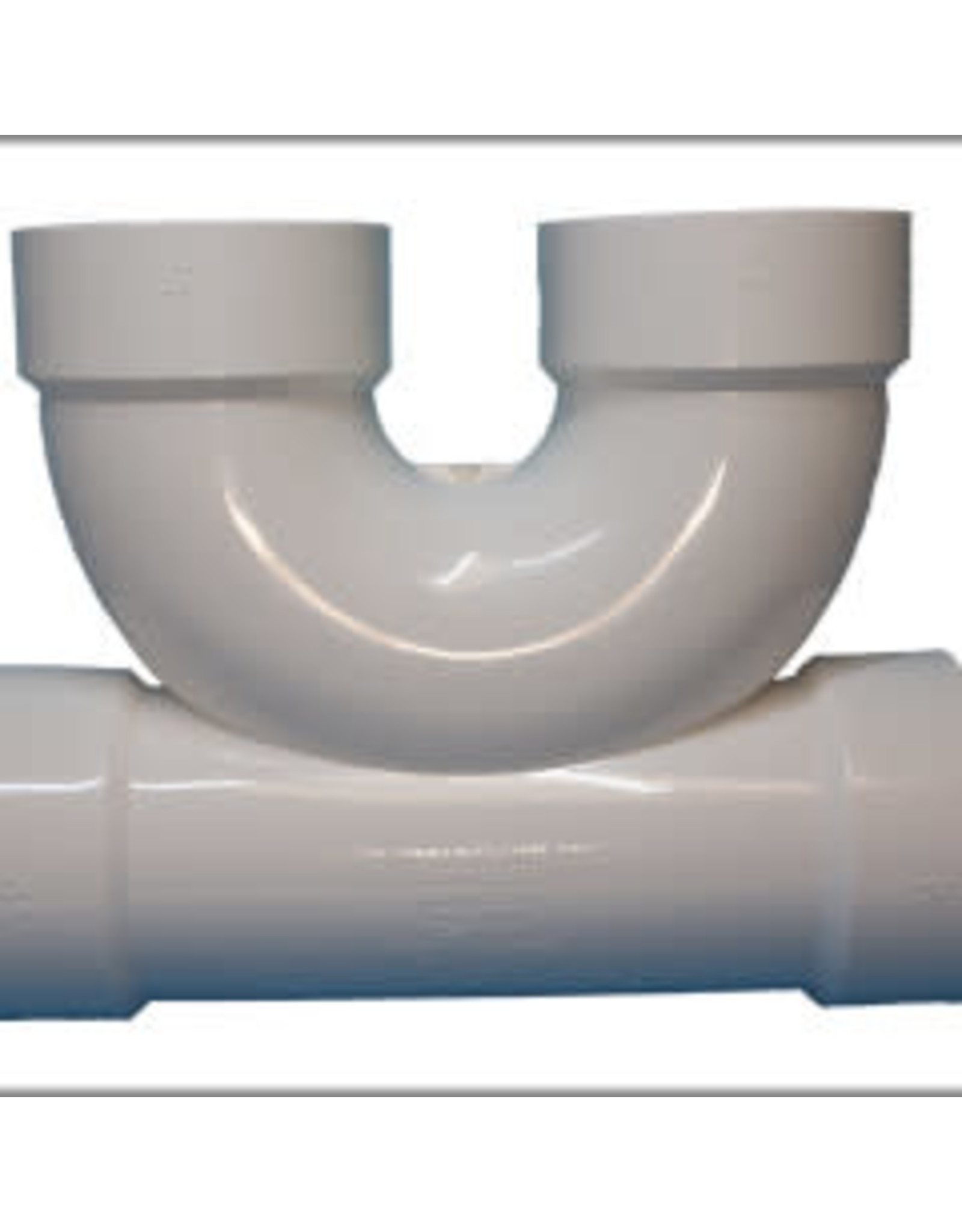 3" PVC/DWV U SHAPED DOUBLE CLEANOUT