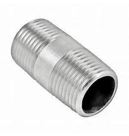 1" X 2" STAINLESS STEEL NIPPLE