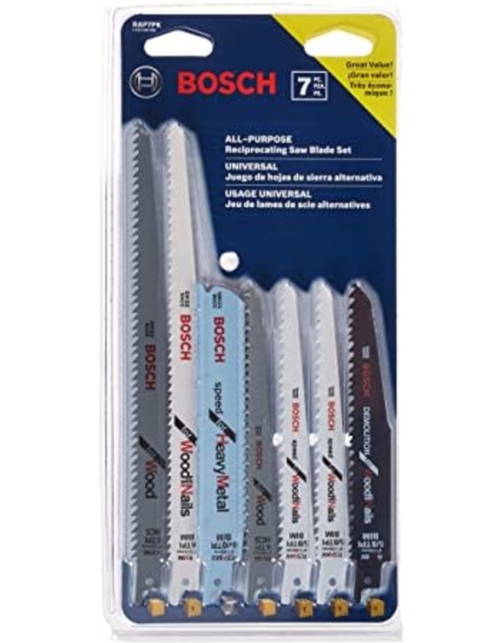 Bosch 8-Pc Saw Blade Set with Case
