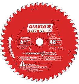 DIABLO 6-1/2 in. x 48 Tooth Steel Demon Cermet II Saw Blade for Metals and Stainless Steel