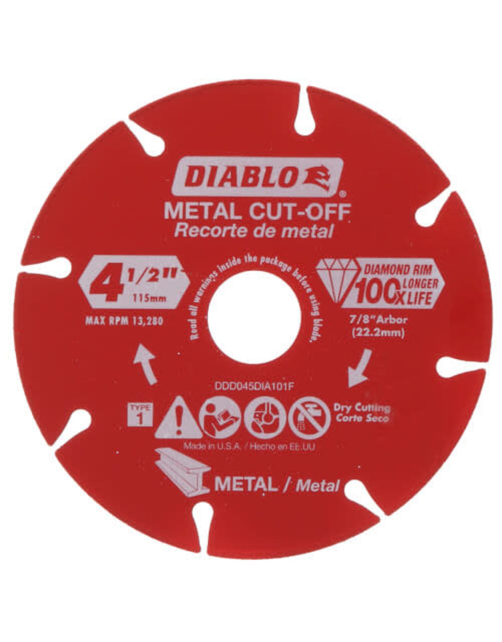 DIABLO 4-1/2 in. Diamond Metal Cut-Off Blade