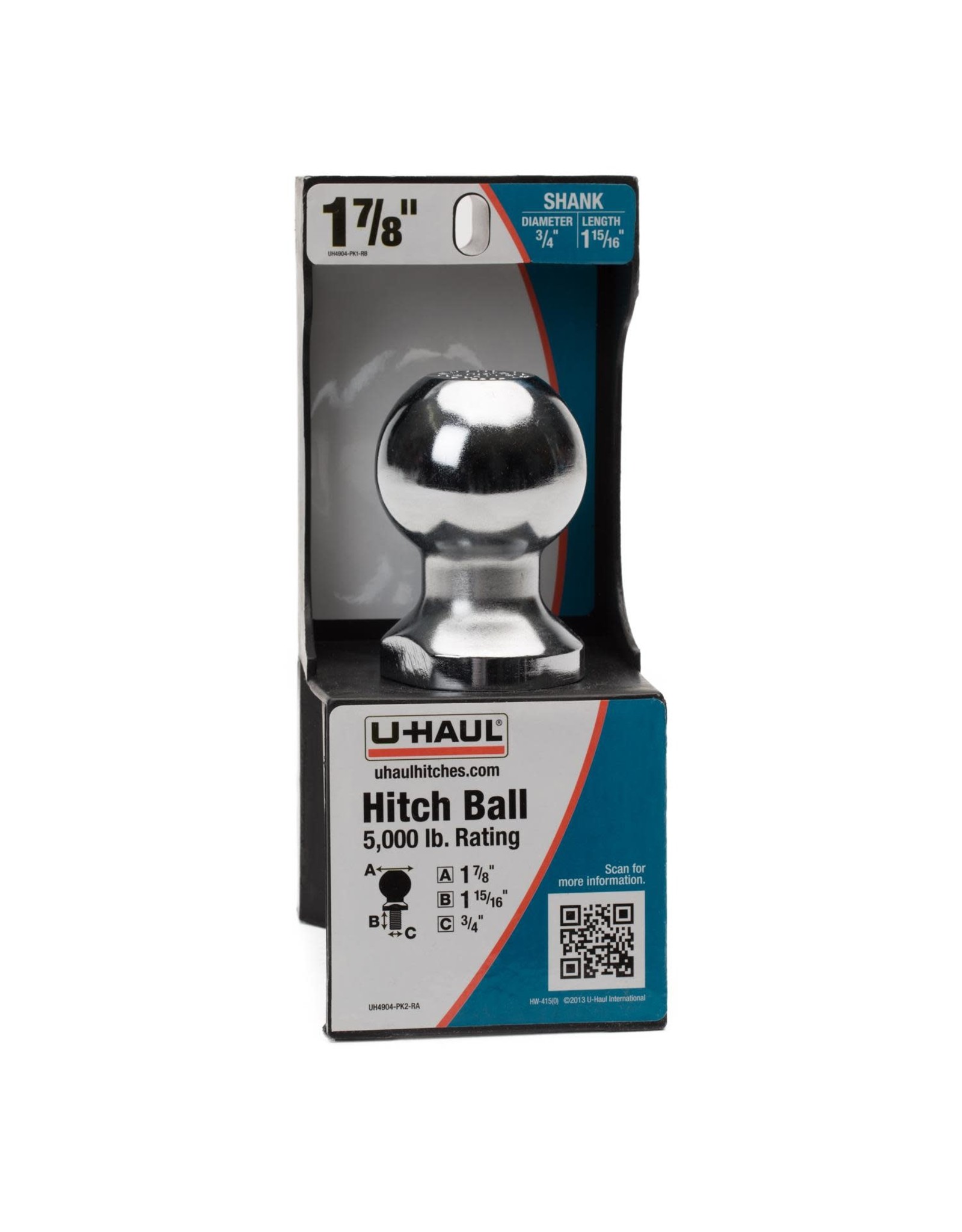 1-7/8” Hitch Ball 1-15/16” Shank Length