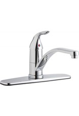 Chicago Faucets Deck-Mounted Single Handle Sink Faucet, 8" Centers