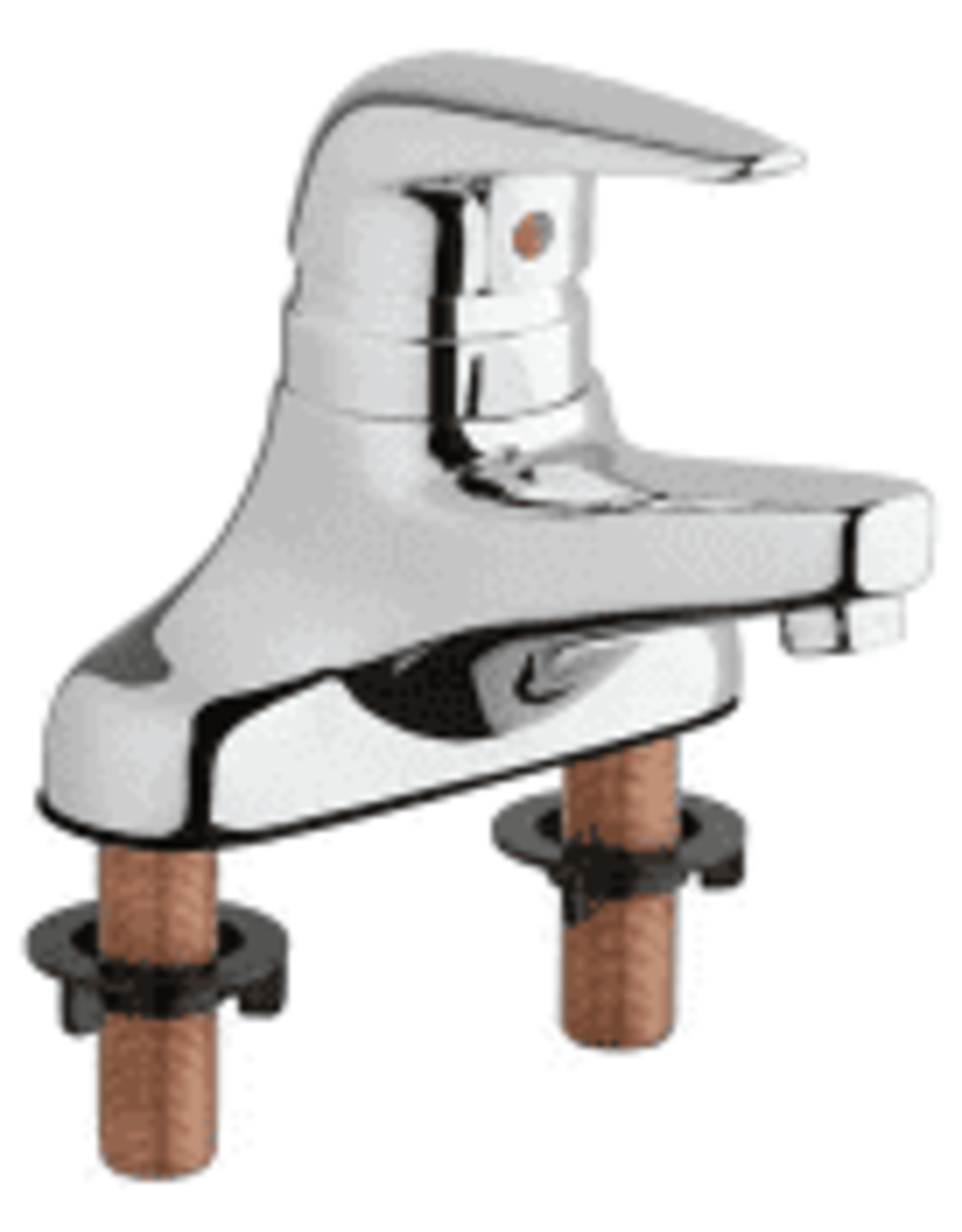 Chicago Faucets Deck Mounted One Handle  Sink Faucet with 4" Centers