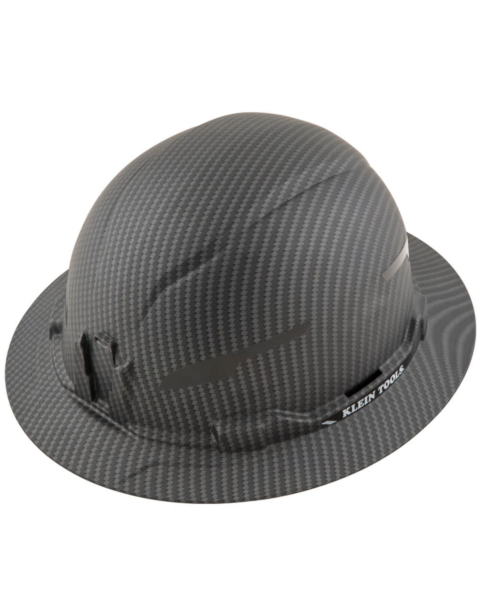 Klein Tools Hard Hat, Premium KARBN™ Pattern, Non-Vented Full Brim, Class E