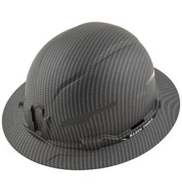 Klein Tools Hard Hat, Premium KARBN™ Pattern, Non-Vented Full Brim, Class E