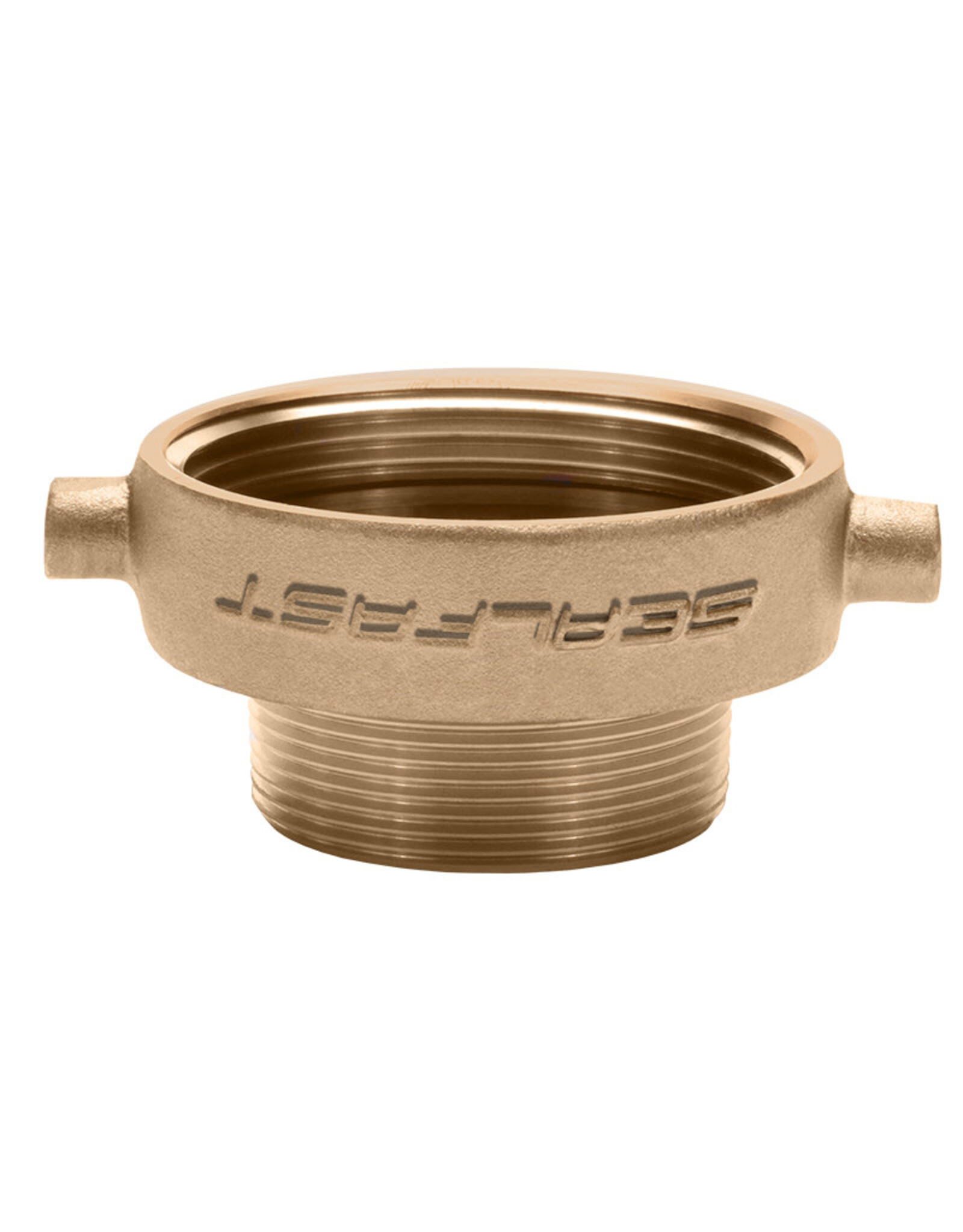 SEALFAST 2 1/2 Inch (in) FNST x 2 Inch (in) MNPT Brass Female x Male Reducer Adapter Fitting