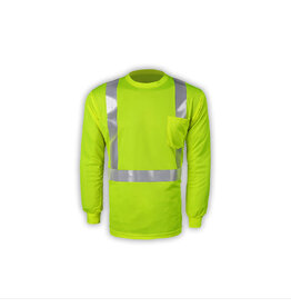 2M International High Viz Long Sleeve Birdseye T-shirt
