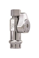 COPPER PROPRESS STRAIGHT STOP 1/2" X 3/8"