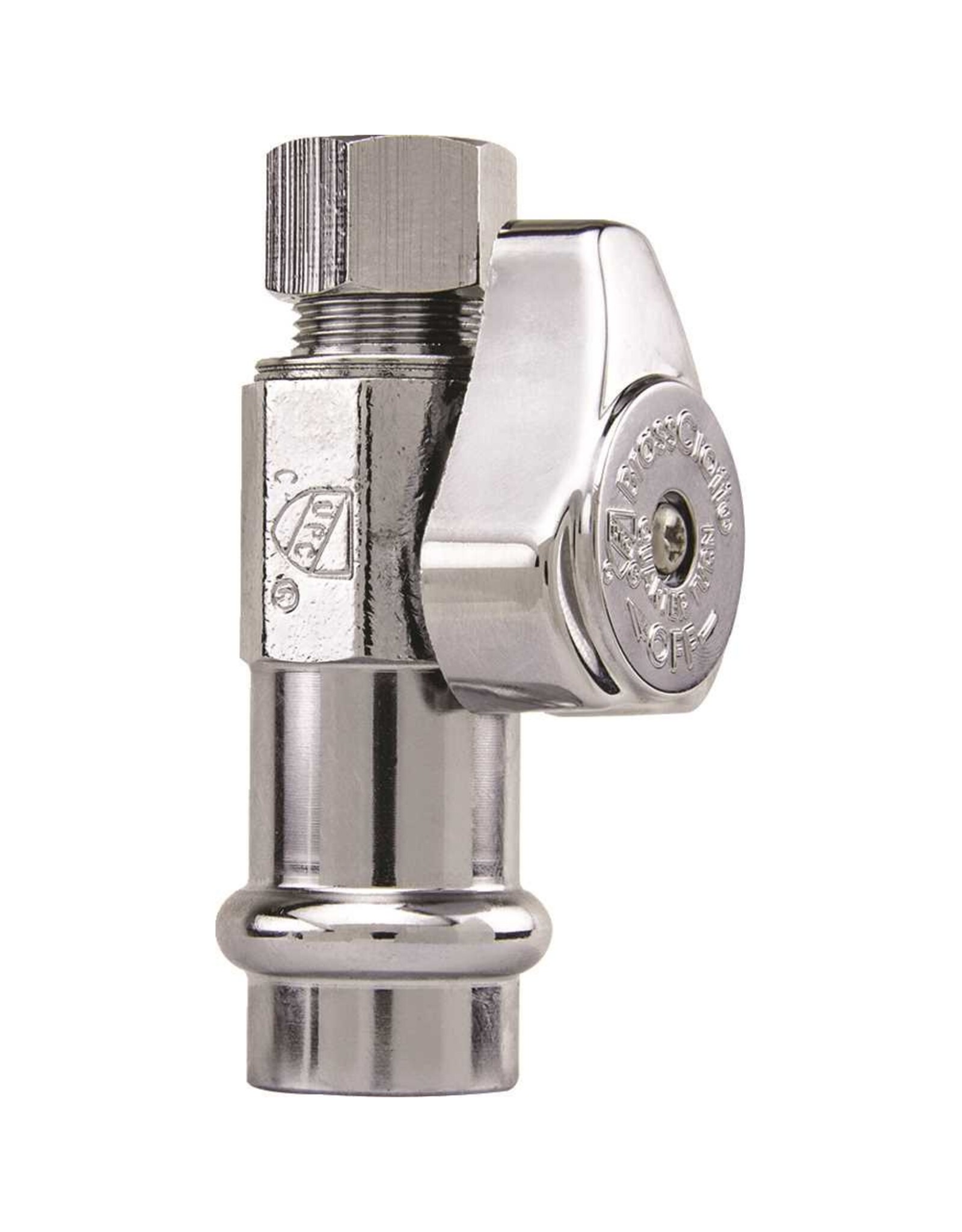 COPPER PROPRESS STRAIGHT STOP 1/2" X 3/8"