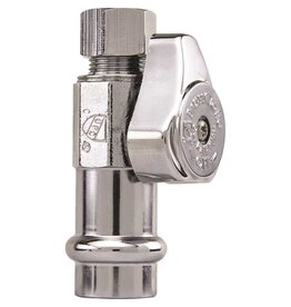 COPPER PROPRESS STRAIGHT STOP 1/2" X 3/8"