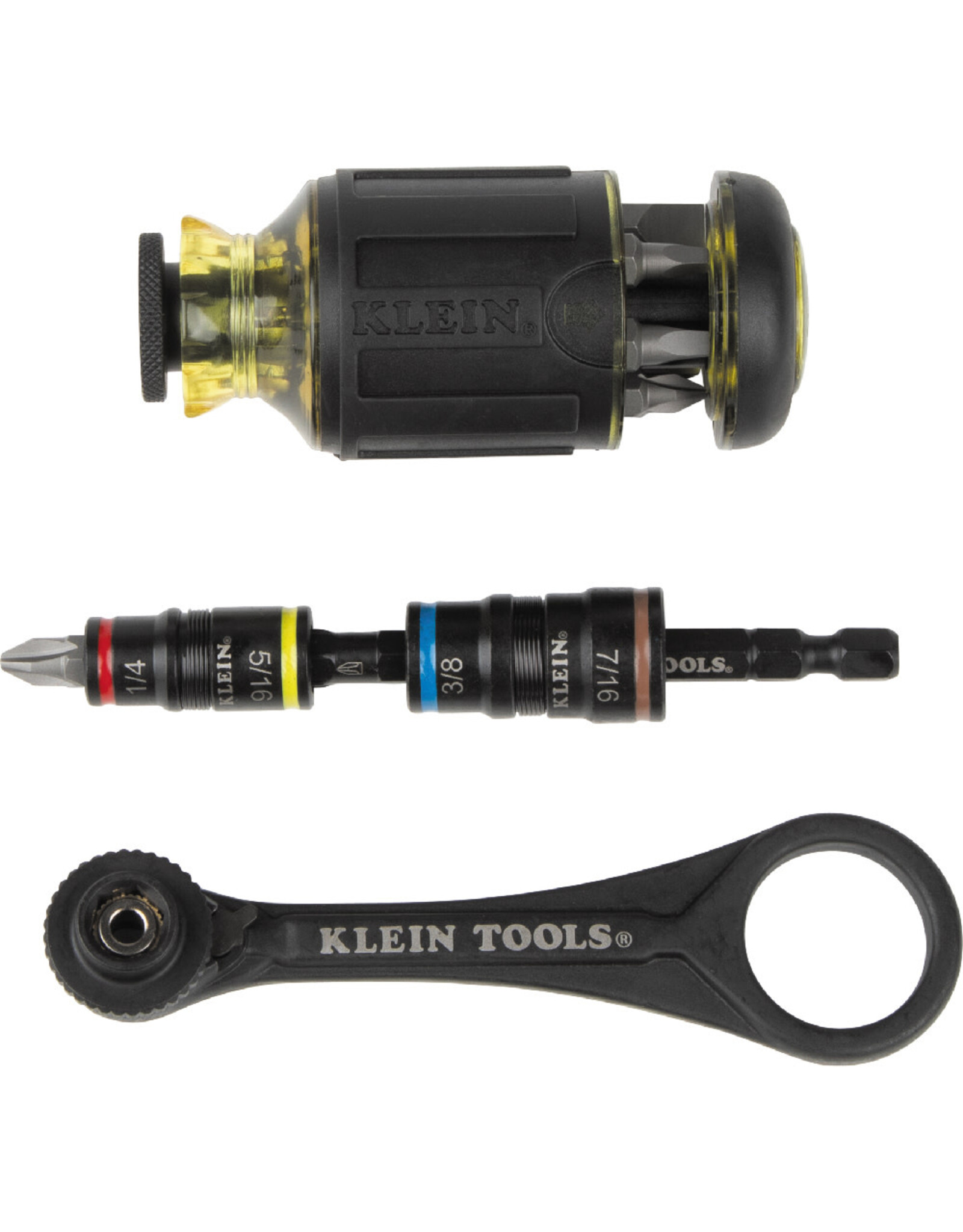 Klein Tools Flip Socket, Mini Ratchet and Multi-Bit Driver Set, 3-Piece