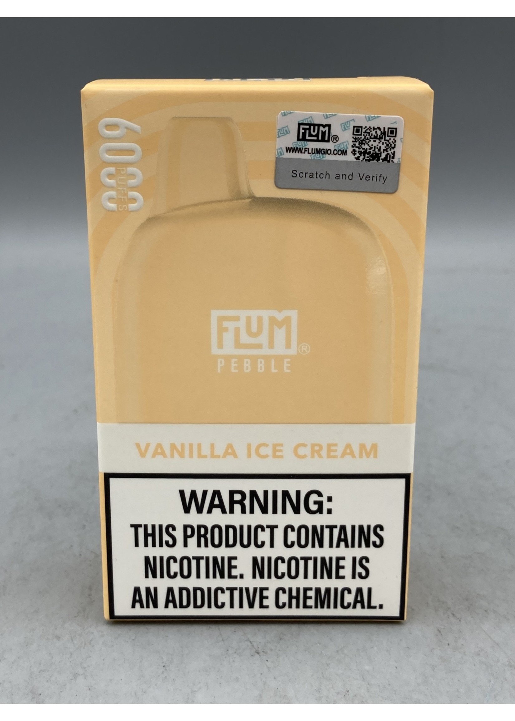 FLUM Flum Pebble  vanilla ice cream 6000 Puffs Rechargeable