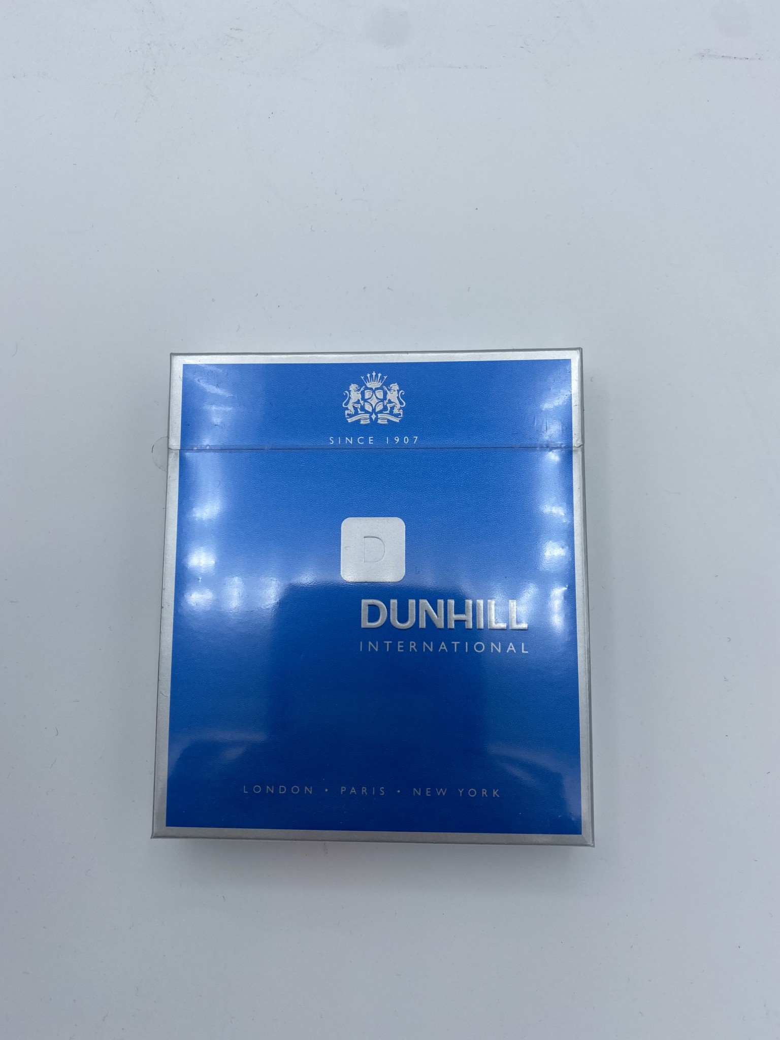Dunhill international blue pack Holly Main liquor
