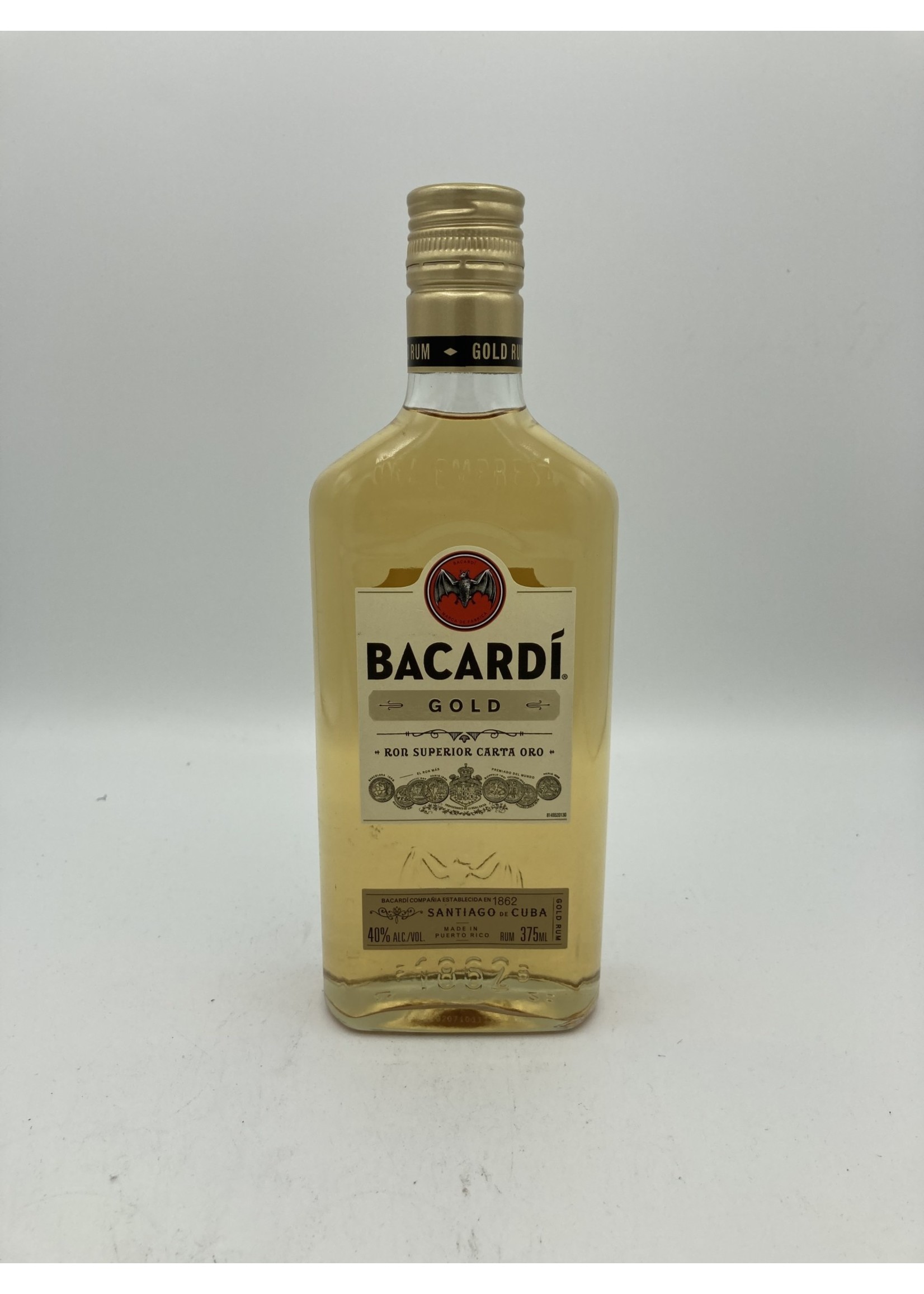 BACARDI Bacardi gold rum 40% abv 80 proof 375ml
