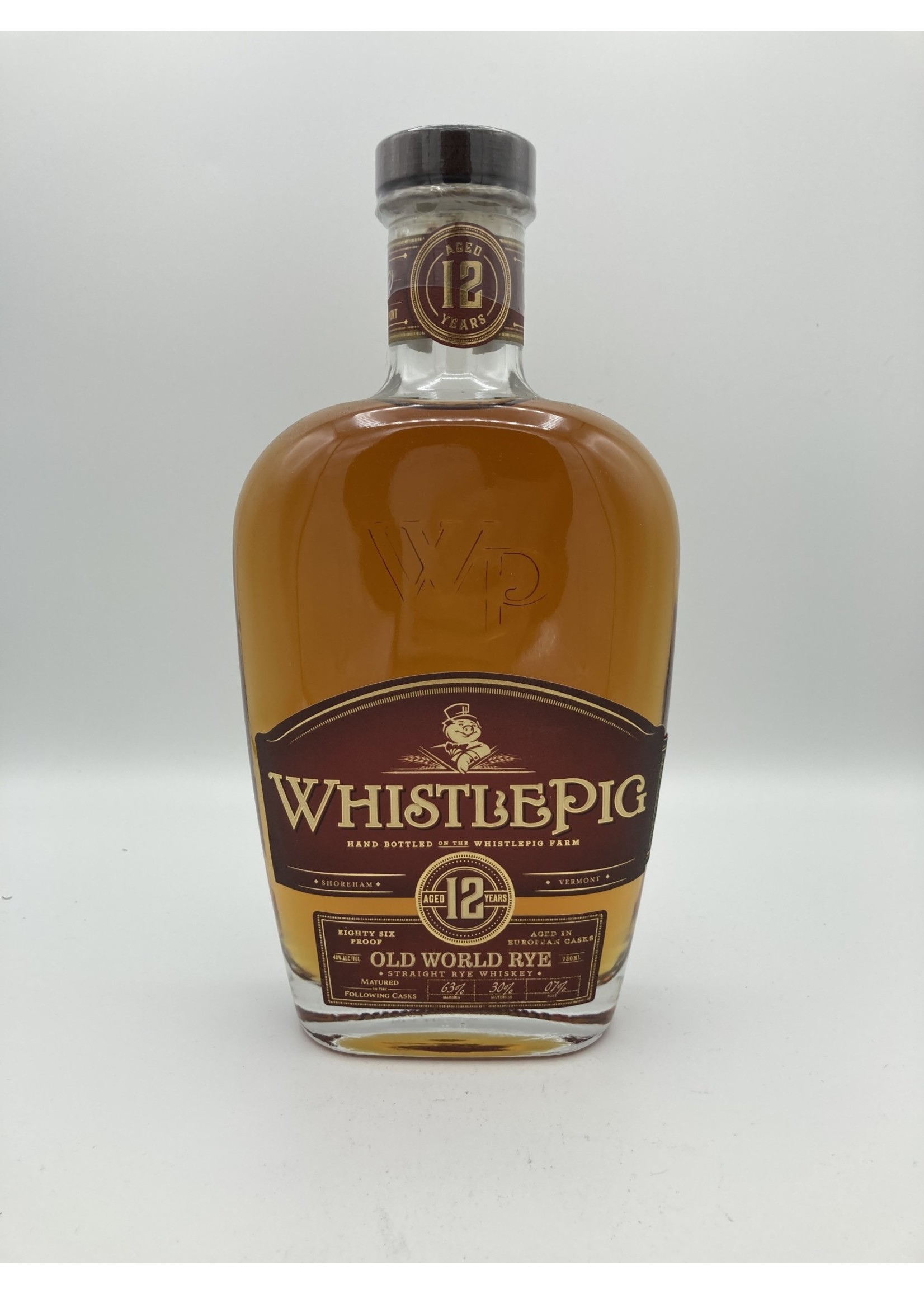 Whistlepig Rye 12 Year 86 Proof 750ml