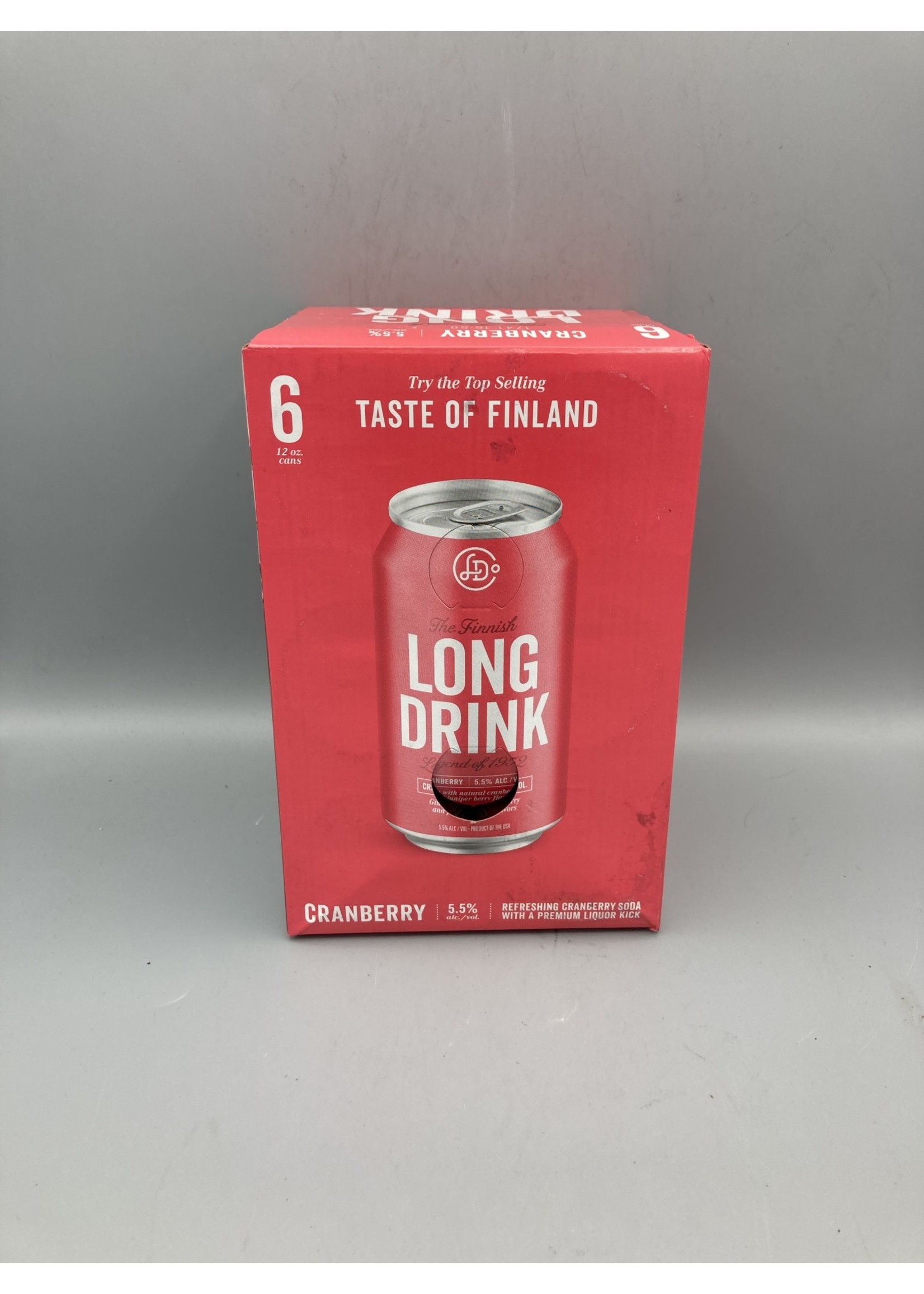 THE FINNISH LONG DRINK OF 1952 Long Drink cocktail  cranberry 5.5% abv 6pk-12oz (355ml) can