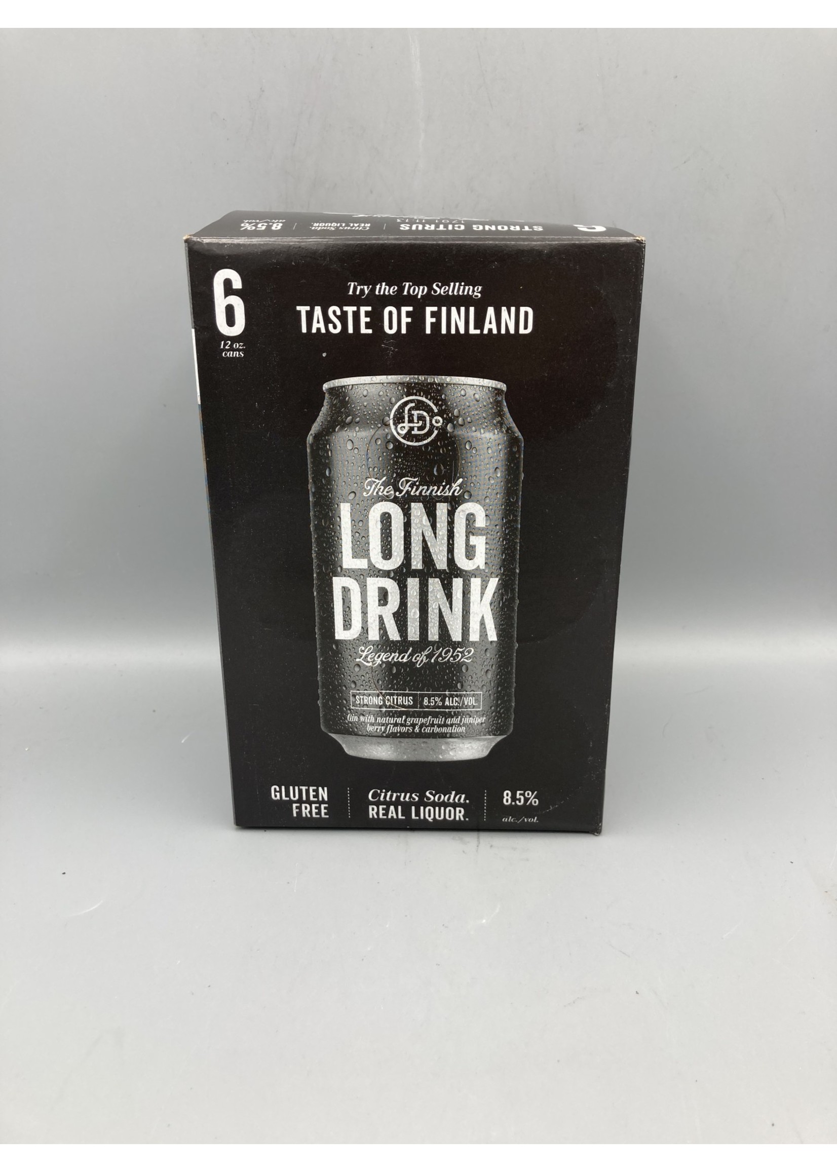 THE FINNISH LONG DRINK OF 1952 Long Drink cocktail  strong citrus 8.5% abv 6pk-12oz (355ml) can