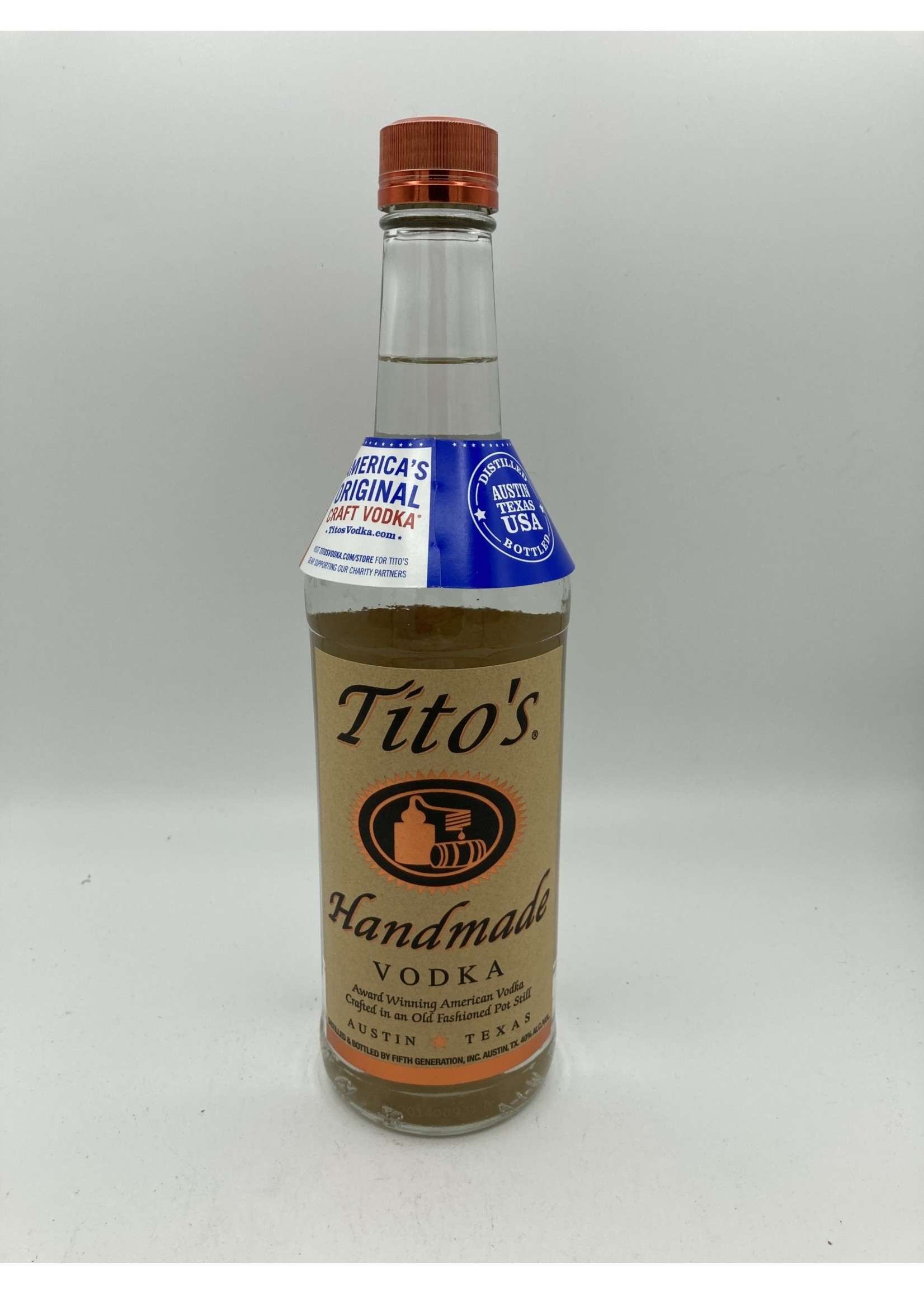 TITO'S HANDMADE VODKA Titos  40% abv 750ml