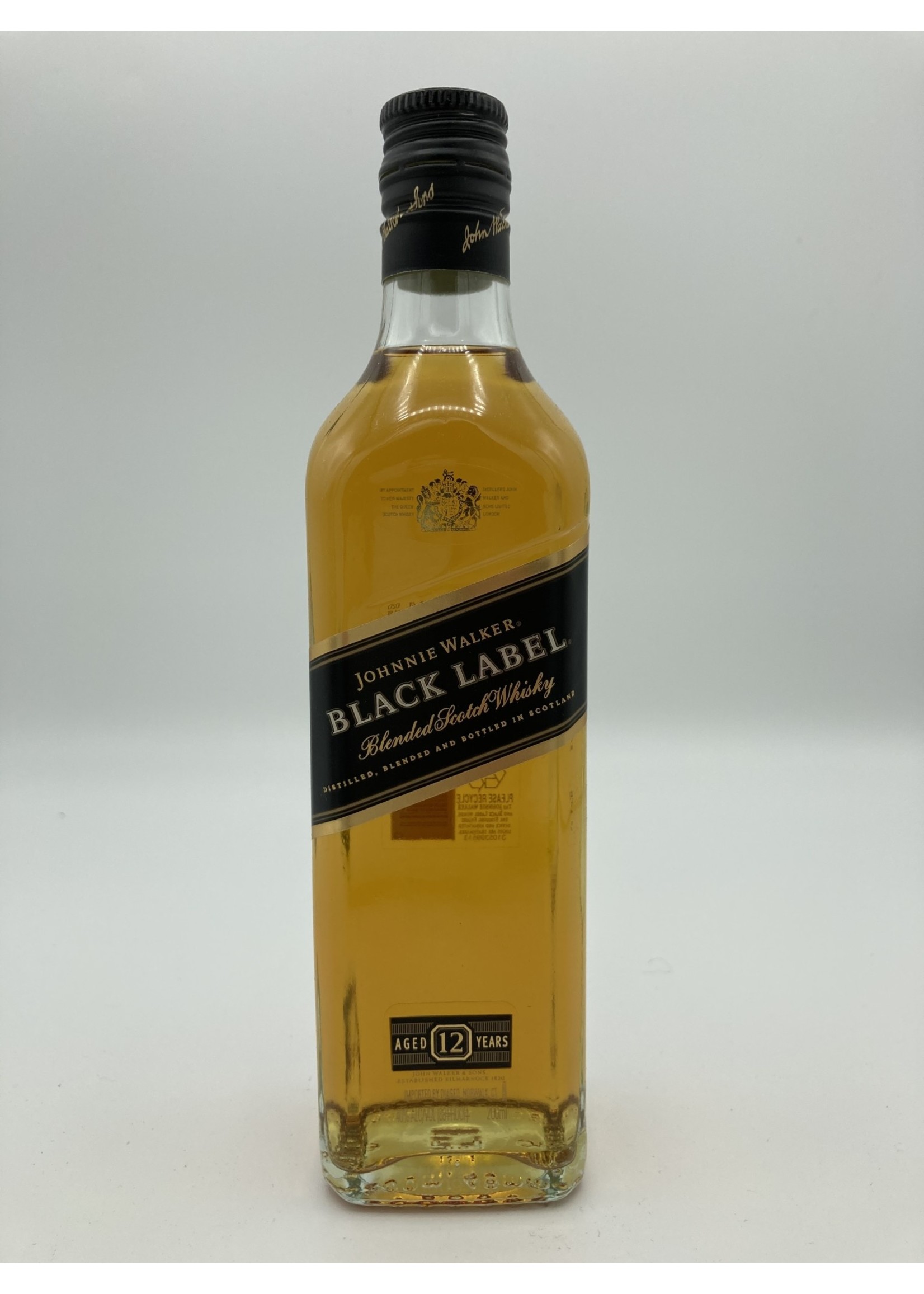 JOHNNIE WALKER Johnnie Walker  black label 40% abv proof 200ml